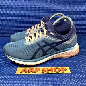 ASICS GT- 1000 7 Women`s Size 7 Blue Pink White Athletic Running Shoes 1012A029